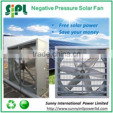 Industrial vacuum blower powered by 300 watt solar panel large air exhaust fan