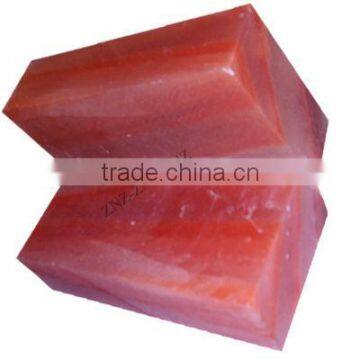 High Quality Teak Texture Solid Flawless Salt Bricks for salt room and spa