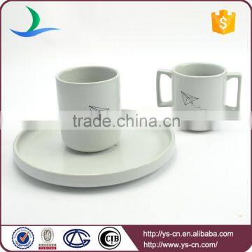 Household Air Plane Design Ceramic Children Suit Creative Tableware photo-2