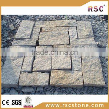 Granite triangle paving slab for landscaping