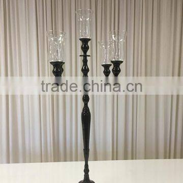 Glass Votive Candelabra Centerpiece, Gold Candelabra For Wedding Decoration