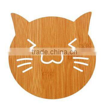 Beautiful design solid wood coaster holder for kichen