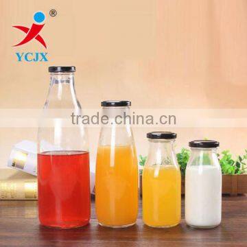 100ML/200ML/500ML/1000ML Transparent Glass Drinking Bottles