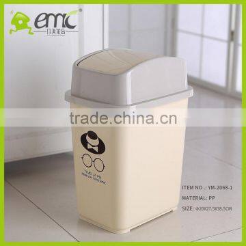 Wholsale pp Plastic Trash Can Home Waste Bins With Lids photo-3