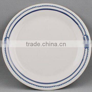 white round melamine sauce dish