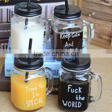 16oz Double Wall Cup with lid and straw Plastic Mug