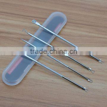 Acne pin 4 sets, go to black, acne beauty beauty tools, double headed acne needle set