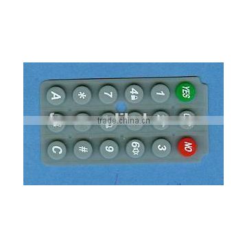 Customized silicone rubber keypad for smart device