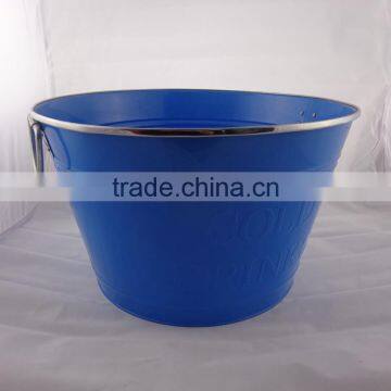 Full Color Printing Round Galvanized Beverage Tub