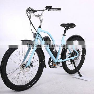 2017 Newly Design 26 Inch CE Approved Sand Beach Cruiser Electric Bike photo-3