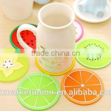 2017 New Hot Fruit Silicone Cup Mat With Good Quality so Cute and Cheap photo-2