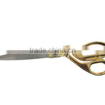 Top grade stainless steel tailor scissors gold plated scissors