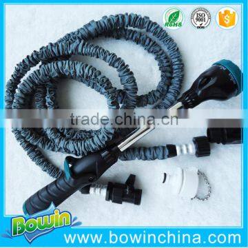 Hot sell Grey color expandable garden hose with Aluninum connector