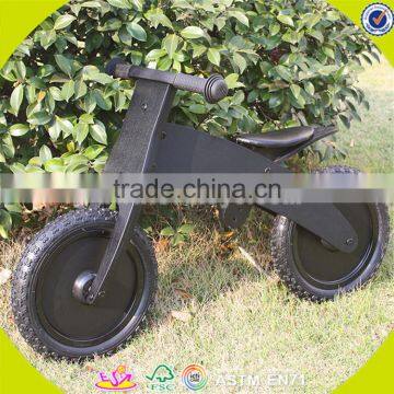 Wholesale Top Sale Wooden Black Balance Bike for Kids New Fashion Black Balance Bike Great Wooden Black Balance Bike W16C051 photo-4