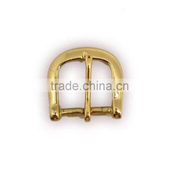 End bar Solid Brass buckle with one prong, belt buckle