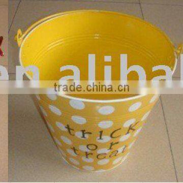 HOT-SALE cheap courful metal bucket with pattern