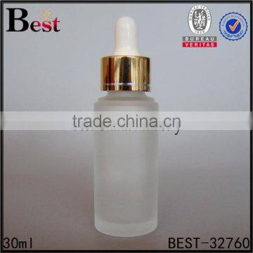 China Cosmetic Perfume Essential Oil Frosted Glass Bottle 30 ml With Plastic Dropper Bottle Glass Wholesale photo-4