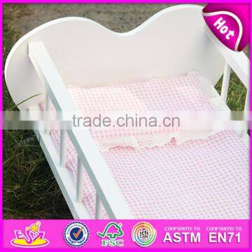 New Cute Kids Wooden Toy Beds for Dolls W06E010A photo-6
