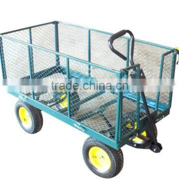 Garden hand tools four wheels heavy mesh tool cart TC1840