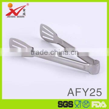 AFY25 High quality 9 inches kitchen utensils stainless steel food tong