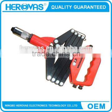 Hand Riveter 32'' 5 Nozzles Included, Hand Tools Professional Folding Hand Riveter