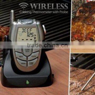Cheap oem Wireless Remote Digital Electronic Cooking Barbecue BBQ Thermometer Tester Probe