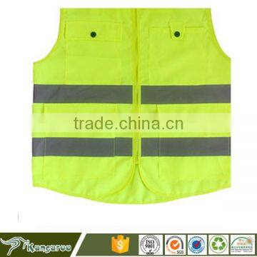 High Visibility Fluorescent Yellow Polyester Tank Top photo-2