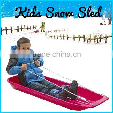 Factory sales Trade assurance easy to use kids snowslide/ Plastic snow skiing scooter sledge sledge/grass slide sledge/ snow boa