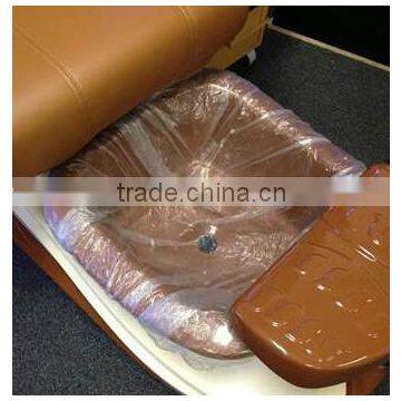 Clear Bags 200pcs Large Size Disposable Plastic Spa Liners Foot Pedicure Chairs photo-3