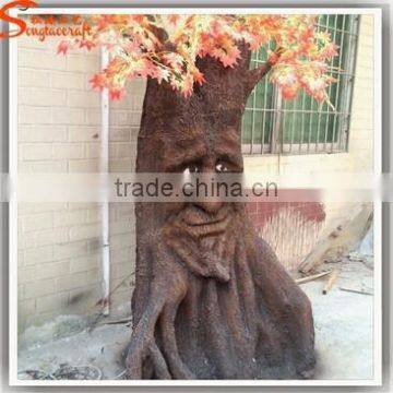 Fiber Glass Decorative Tree Faces Made of Decorative Tree Stump Artificial Tree Without Leaves photo-3