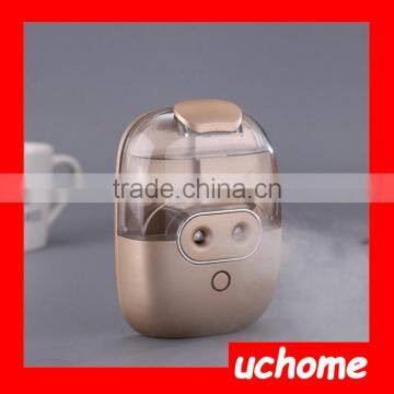 UCHOME Portable Battery Powered Dual Ultrasonic Sprayer Port Pig Shaped Humidifier For Travel