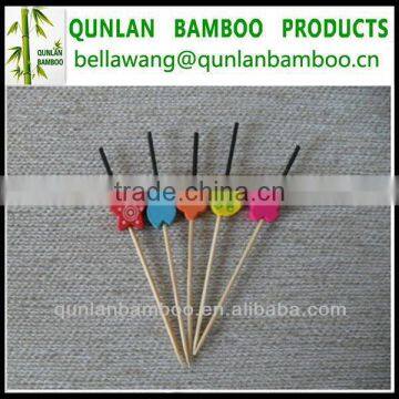 Mini Fruit/Salad Pick Skewer Sticks Eco-friendly Bamboo Material photo-3