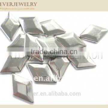 hot fix metal stud square shape,copper diamond