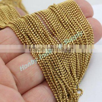 Spool Wheel Packing 1.5mm Faceted Brass Ball Chain