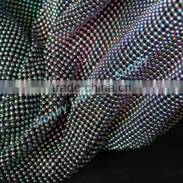 Hotel, Party Decoration Iridescent Round Sequins Metal Mesh Curtain