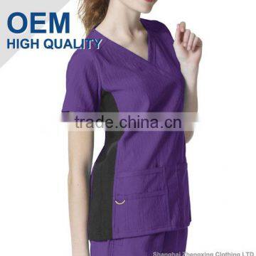 ZX OEM ODM scrubs wholesalemedical scrubs chinaMedical Wear Hospital Scrub Top 65%Polyester/ 35%Cotton