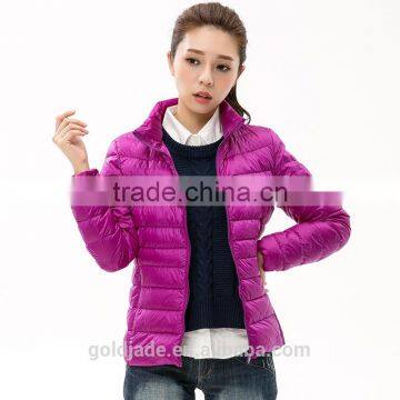 Wholesale Woman Ultra Light Down Jacket Winter Feather Weight Ladies Down Jacket photo-6