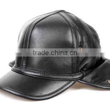 leather winter hats with earflaps