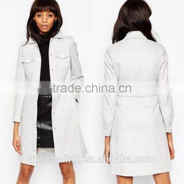 Best Selling Women Tied Waist Belt Slim Fit Winter Coat Low Price photo-5