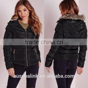 Most Popular Chinese Style Women Black Padded Jacket photo-6