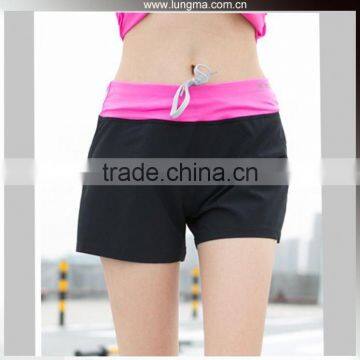 Sublimation Printed Sportswear Compression Tights Spandex Women Custom Polyester Gym Shorts