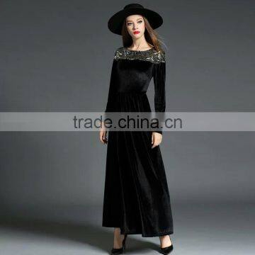 2017 Custom High Quality Elegant Long Evening Ladies Dress photo-5
