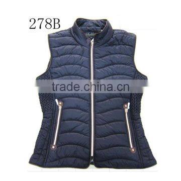 Printed Fur Lining Women Winter Vest Quilted Vest photo-4