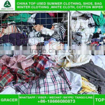 Guangzhou Bales 100Kg High End Ladies Cotton Blouse used clothes in bales for sale