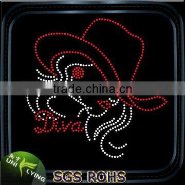 Afro Girl Rhinestone Transfer Wholesale,Iron on T- Shirt Sticker photo-4