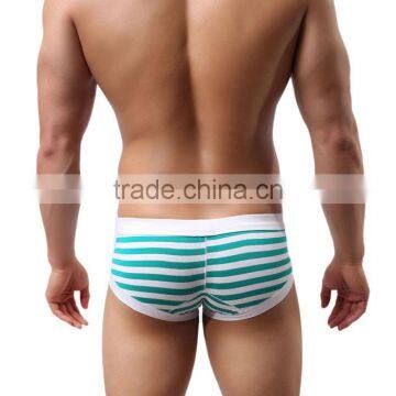 Stripe Cotton Custom Waistband Logo for Men Underwear Wholesale photo-6