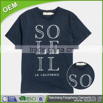 High quality cotton/polyester softtextile plain no brand t shirt