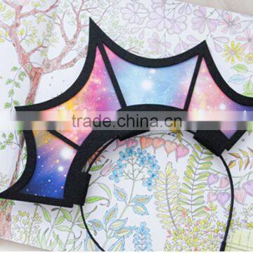 Exaggerated Harajuku Star Crown Hair Hoops,queen Birthday Hairbow,bride Photograph Jewelry Hair Band photo-4