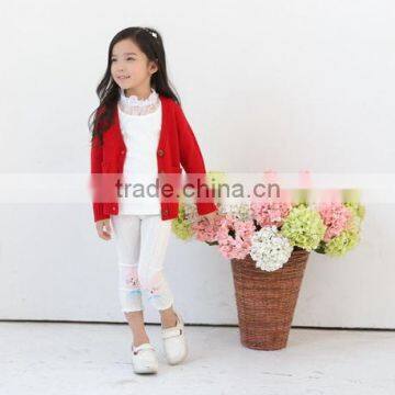 China Manufacturer Girls Fashion Wool Cardigan Design Baby Handmade Sweater Design photo-3