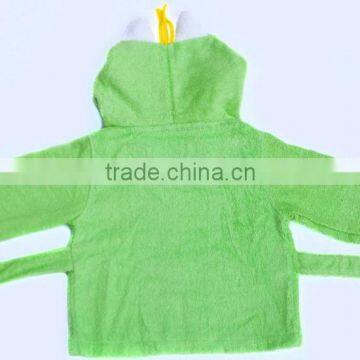Green Monster Coton Bathrobe and Towel,baby Terry Bathrobe Wholesale